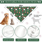 Christmas Dog Bandana Set – 2 Pack Red & Green Plaid Pet Scarf