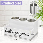 Hair Tool Organizer, Hair Dryer Holder with Drawer, Bathroom Countertop Organizer for Bathroom Accessories, Blow Dryer Organizer for Hair Styling Tools, Vanity Organizer for Bathroom, Vanity, Kitchen