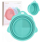 Makeup Brush Cleaner, Etercycle Foldable Silicone Brush Cleaner Bowl Srubber, Portable Washing Tools for Makeup Brush,Powder Puff,Sponge