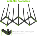 Collapsible Bottle Drying Rack, Foldable Baby Bottle Drying Rack, Portable Drainer Stand Holder for Water Bottles, Cup, Reusable Silicone Bag, Cutting Board