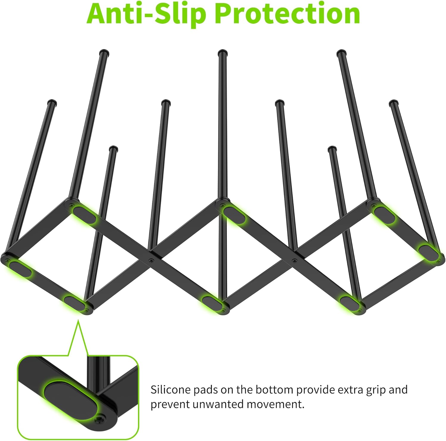 Collapsible Bottle Drying Rack, Foldable Baby Bottle Drying Rack, Portable Drainer Stand Holder for Water Bottles, Cup, Reusable Silicone Bag, Cutting Board