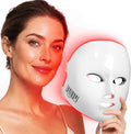 LED Red Light Therapy Mask for Face Skin Glowing,630nm Led Light Therapy Face Mask Anti Wrinkle, Blue Light Therapy Face Mask for Acne,Home use,450 LED Chips,Birthday gift,Plug in