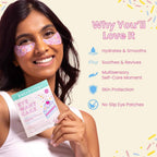 Eye Want Cake Hydrating & Smoothing Eye Patches – Under Eye Masks for Puffy Eyes, Dark Circles, and Fine Lines – Birthday Cake Inspired Self-Care Essentials, 5-Pack