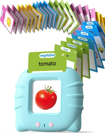 Airbition, Talking Flash Cards for Toddler 1 2 3 4 Year Olds, Language Learning Toys, Pocket Speech Therapy Toys, Montessori Tools with 31 Themes, Children's Sensory Device