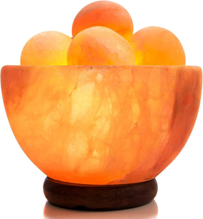 UMAID Himalayan Salt Lamp, Dimmable Pink Rock Salt Lamp for Bedroom, Office Desk & Meditation Room, Spa Decor, Relaxation Home Decor Gifts for Men & Women