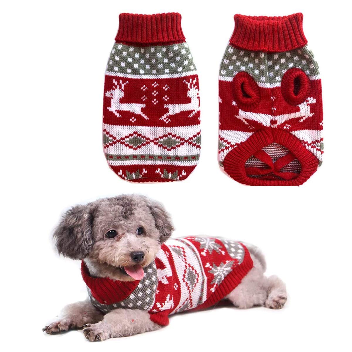 Vehomy Cat & Dog Christmas Sweater – Cozy Winter Knit