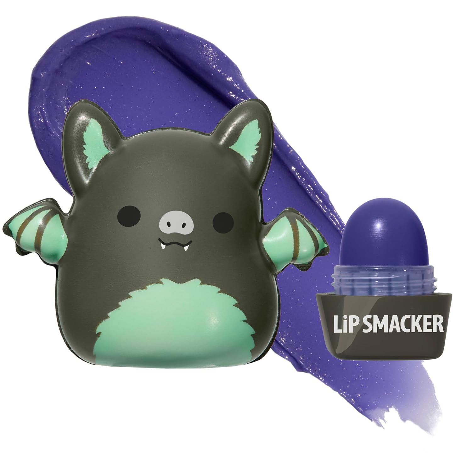 Lip Smacker Squishmallows Moisturizing Lip Balm, Fun Soft Squishy Collectible Top, Hydrates & Smooths