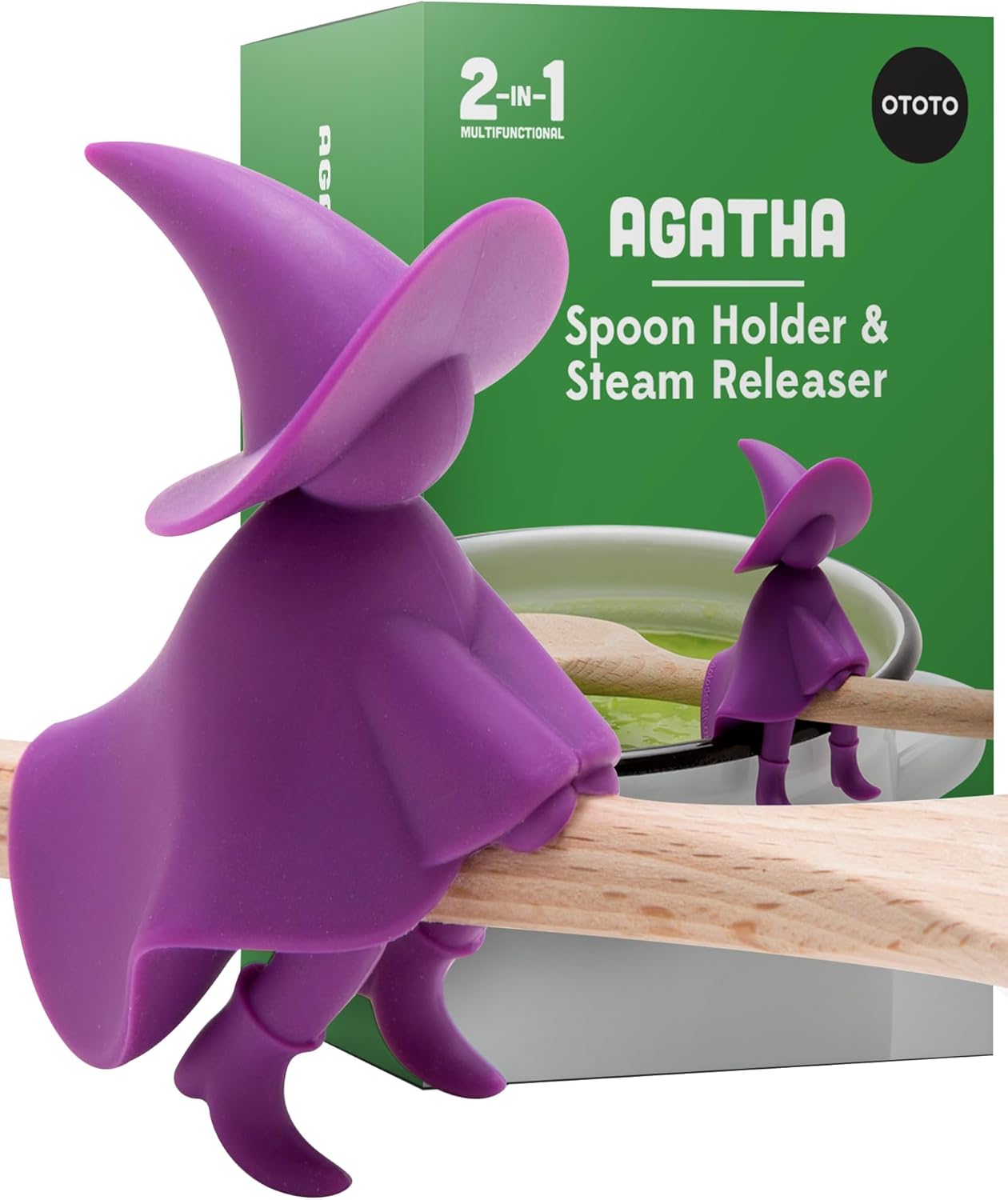OTOTO Funny Spoon Holder - Spoon Rest for Stove Top - Cooking Gadgets, Gifts, Cute Kitchen Accessories, Funny Gifts, Random Stuff