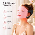 Red Light Therapy for Face – Cordless LED Face Mask with 4 Light Modes (NIR 850nm, Red 630nm, Blue, Amber), 272 LEDs, 10-Min Timer, Rechargeable for Glowing Skin at Home