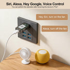 Fugetek Matter Smart USB Plug/Switch, Compatible with Alexa, Siri, Hey Google, Apple Homekit, Matter over WiFi