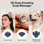 Scalp Massager, Head Massager Scalp with Tangle-Resistant Design, Portable Head Massager, Hair Massagers with 12 Massage Heads, 3 Modes, Mothers Day Gifts, Father Day Gifts for Mom, Dad
