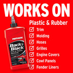 Mothers Back-to-Black Trim & Plastic Restorer, 12 oz. — Removes Oxidation, Dirt & Wax Residue – Restores Faded Trim & Provides Long-Lasting Protection (06112)