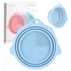 Makeup Brush Cleaner, Etercycle Foldable Silicone Brush Cleaner Bowl Srubber, Portable Washing Tools for Makeup Brush,Powder Puff,Sponge