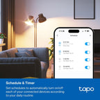Tapo Smart Wi-Fi Power Strip, Matter, P316M, Energy Monitoring | Surge Protection, 6 Individually Controlled Outlets & 3 USB Ports, Works with Alexa, Google Assistant, Siri & Bixby