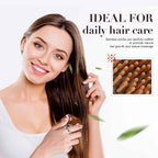 Wooden Scalp Massager for Hair Growth Support, Bamboo Scalp Massager Brush for Head Relaxation, Scalp Stimulation & Hair Oil Distribution, Natural Wooden Massager for Face and Body Care
