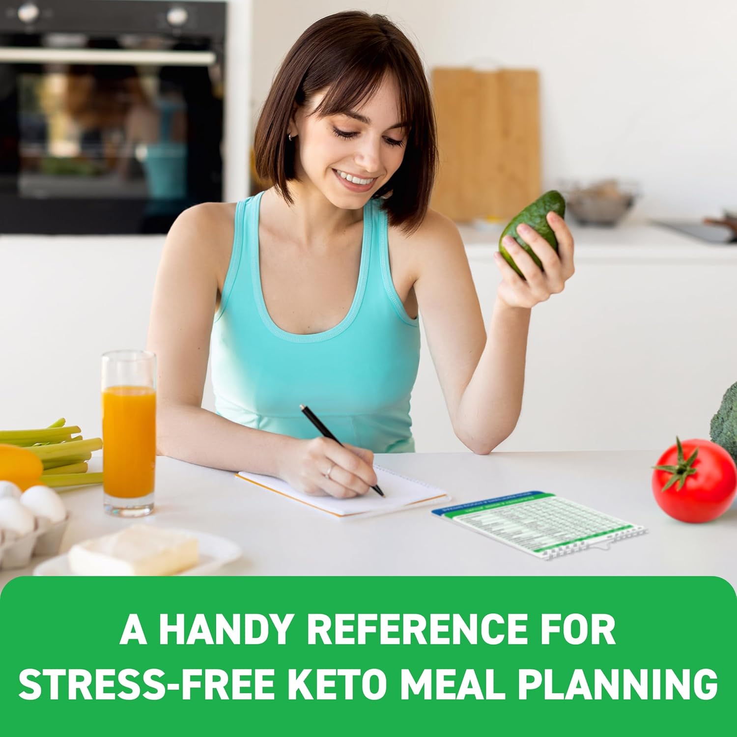 Magnetic Kitchen & Health Reference Cheat Sheet Booklet