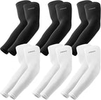 YQXCC Arm Sleeves, Cooling UV Sun Protection Sports Compression Sleeves for Men Women, Golf Basketball Arm Sleeves