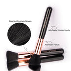 Real Perfection Makeup Brush Set 16 Pcs with 1 Eyebrow Razor Premium Synthetic Foundation Powder Concealers Eyeshadow Blush Makeup Brushes Make up Brushes Kit