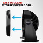 Honeywell TurboForce Air Circulator, Small Tabletop Fan, Quiet Personal Fan for Home or Office, 3 Speeds, 90 Degree Pivoting Head