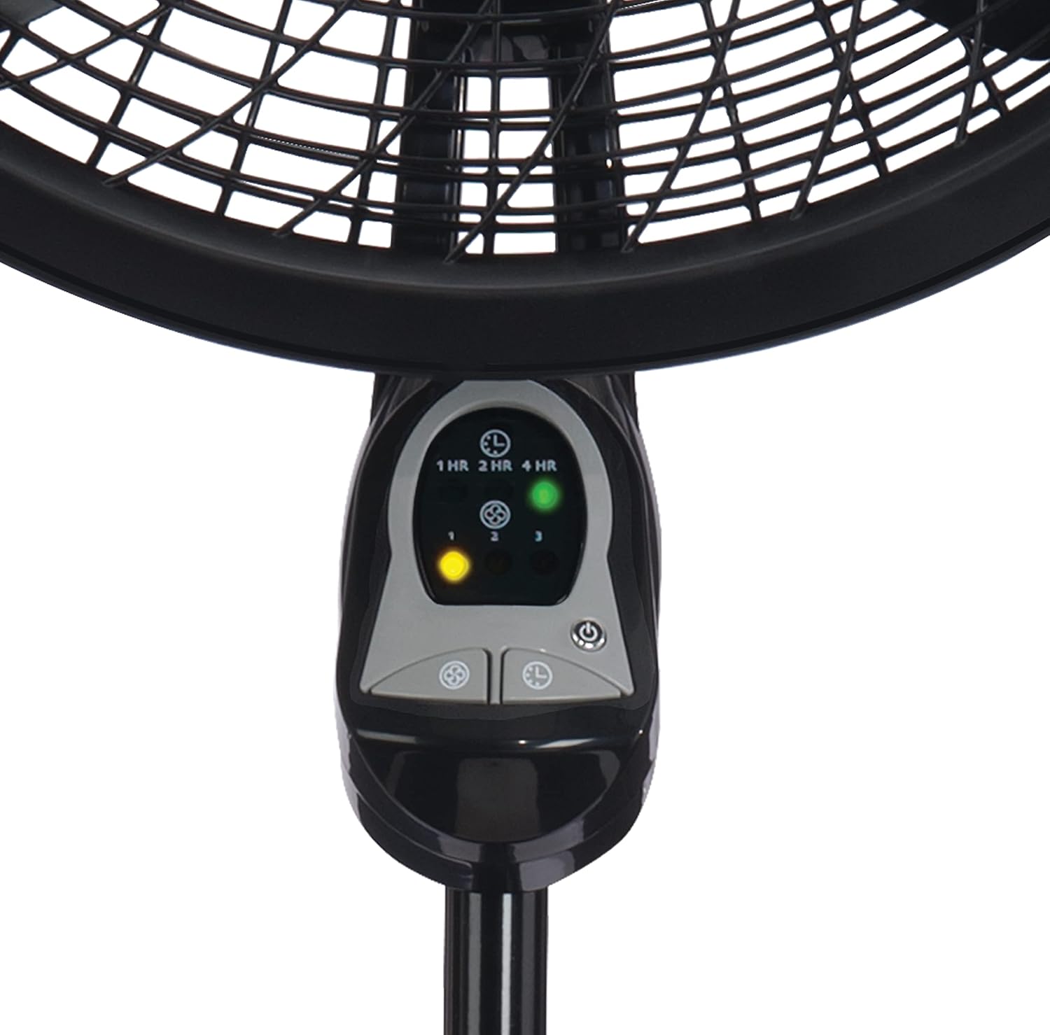 Lasko Oscillating Cyclone Pedestal Fan with Remote Control - Cooling Standing Fan for Bedroom, Living Room, and Home Office - Adjustable Height - 3 Quiet Speeds - 1843 - 18" Blade Diameter - Black