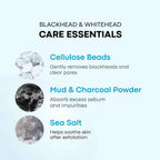 Tako Pore Blackhead Remover Scrub Stick Charcoal & Dead Sea Salt Exfoliator for Blackheads, Whiteheads, Pore Cleansing & Oil Control, 0.8 oz
