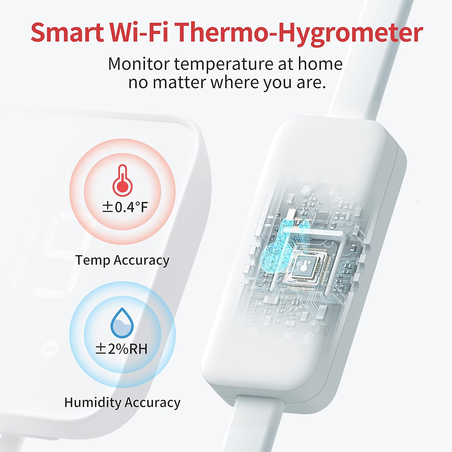 SwitchBot Hub 2 (2nd Gen), Work as a WiFi Thermometer Hygrometer, IR Remote Control, Smart Remote and Light Sensor, Link SwitchBot to Wi-Fi (Support 2.4GHz), Alexa, Google Home, Apple Home Compatible