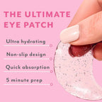 Serve Chilled Rosé Hydrating Under Eye Patches – Hyaluronic Acid & Antioxidant-Infused Eye Masks to Reduce Dark Circles, Puffiness & Fine Lines - Ideal Skincare Essentials (5 Pairs)
