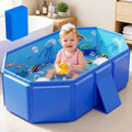 2026 Toddler Bath Tub for Shower, Portable Bathtub for Kids, Toddler,Thickened Toddler Bathtub Foldable – Portable, Travel & Shower Ready, Easy to Clean,Ocean Theme, 12M-5Y