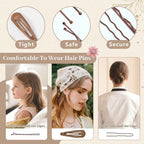 386Pcs Ballet Hair Styling Kit-Hair Wax Stick, 200 Elastic Ties, 50 Bobby Pins, 50 U-Pins, 10 Invisible Hair Bun Nets, 3 Combs&Brushes, 2 Loop Tools, Professional Dance Performance Kit w/Storage Box
