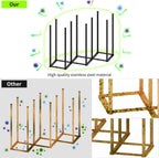 Collapsible Bottle Drying Rack, Foldable Baby Bottle Drying Rack, Portable Drainer Stand Holder for Water Bottles, Cup, Reusable Silicone Bag, Cutting Board