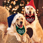 Christmas Dog Bandana Set – 2 Pack Red & Green Plaid Pet Scarf