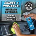 Chemical Guys Silk Shine Tire and Trim Dressing and Protectant – Non-Greasy Vinyl, Plastic & Rubber Spray, Plastic Restorer for Cars – Restores Shine for Cars, Trucks, Motorcycles, RVs, 16 fl oz