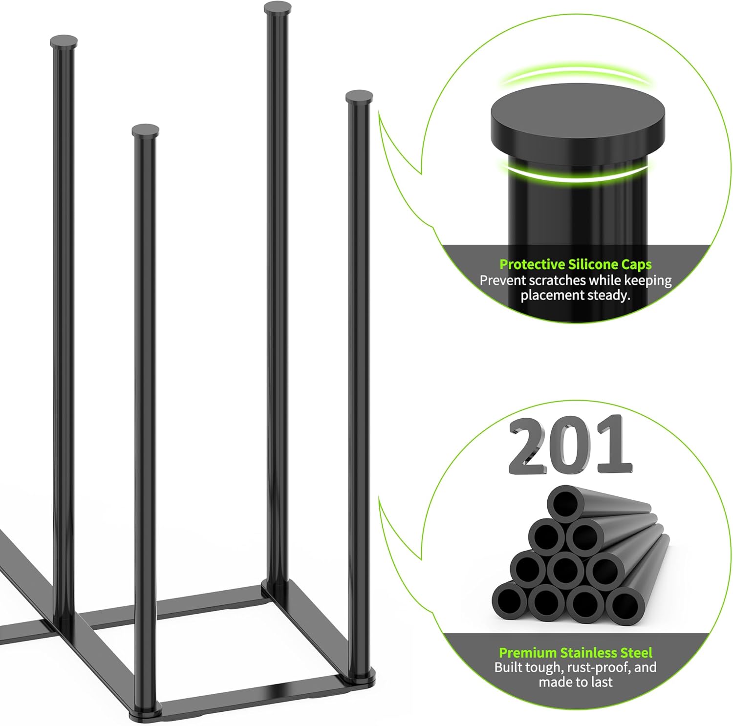 Collapsible Bottle Drying Rack, Foldable Baby Bottle Drying Rack, Portable Drainer Stand Holder for Water Bottles, Cup, Reusable Silicone Bag, Cutting Board
