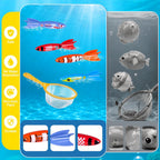 Diving Pool Toys, Bath Toys Set for Kids Shower Ages 3-12, Beach Essentials Water Toy Pool Games Summer Swim Water Dive Sinking Mermaid Toys