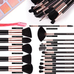 Real Perfection Makeup Brush Set 16 Pcs with 1 Eyebrow Razor Premium Synthetic Foundation Powder Concealers Eyeshadow Blush Makeup Brushes Make up Brushes Kit