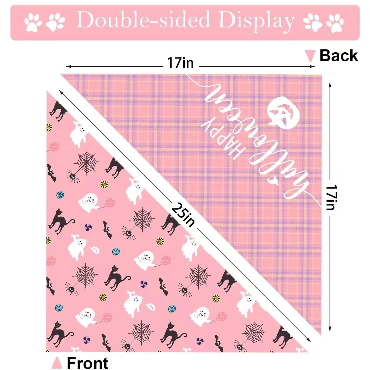 Christmas Dog Bandana Set – 2 Pack Red & Green Plaid Pet Scarf