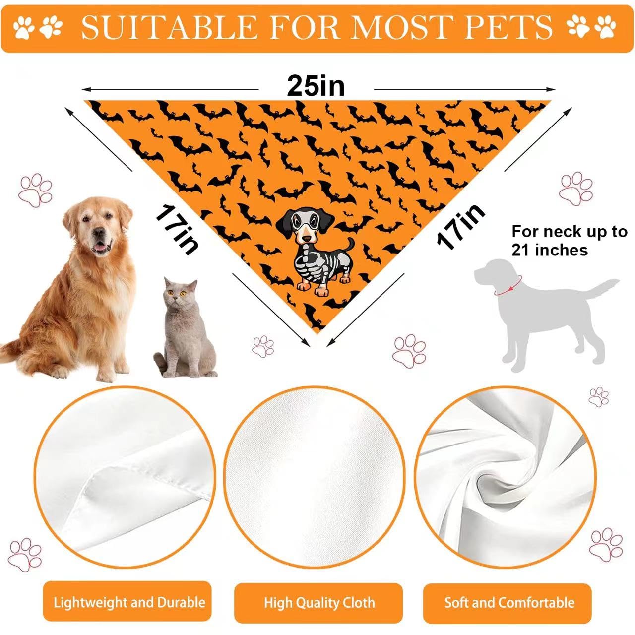 Christmas Dog Bandana Set – 2 Pack Red & Green Plaid Pet Scarf