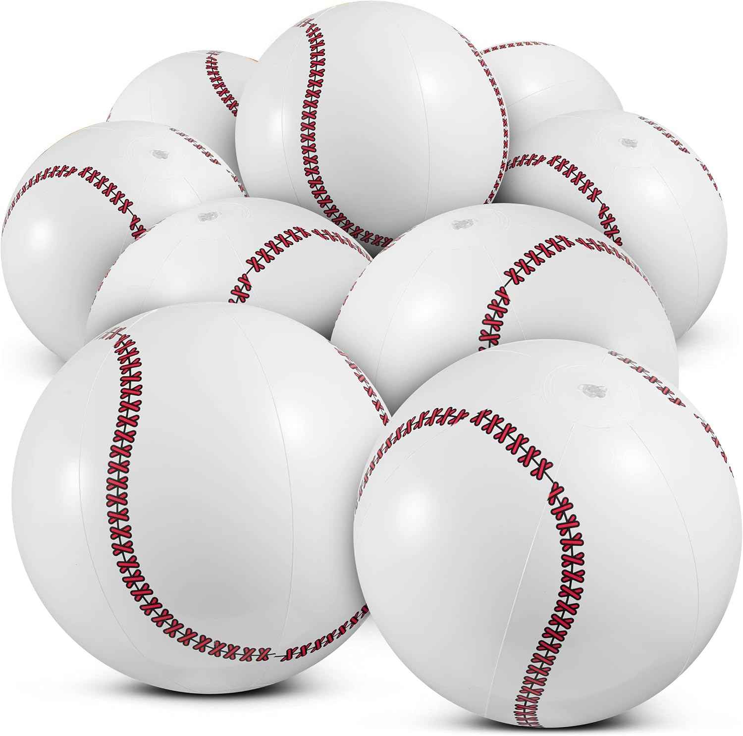 Inflatable Balls (Pack of 12) 16-inch, Beach Balls Bulk for Beach Toys & Birthday Party Decorations & Party Favors for Kids, Goodie Bags Stuffers