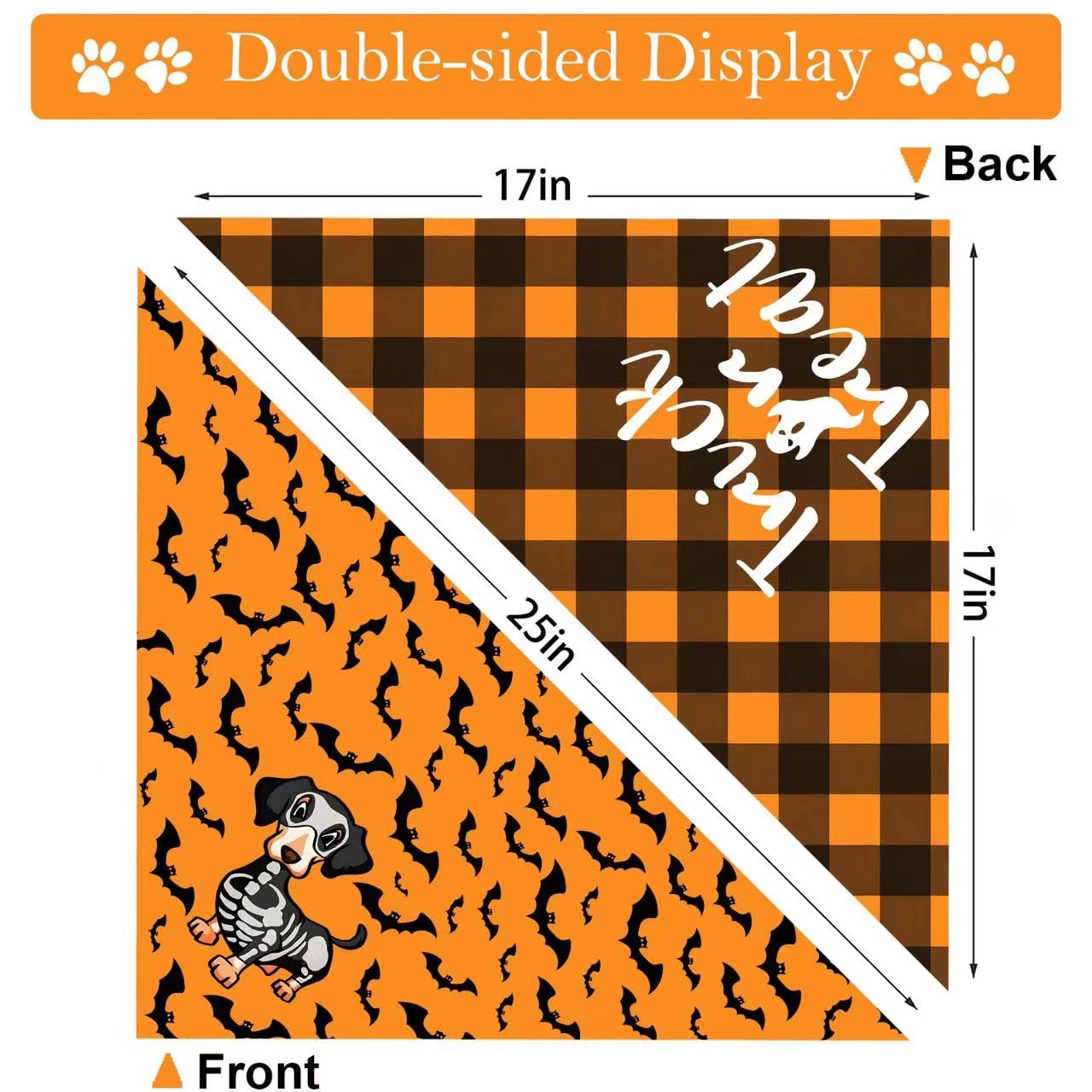 Christmas Dog Bandana Set – 2 Pack Red & Green Plaid Pet Scarf