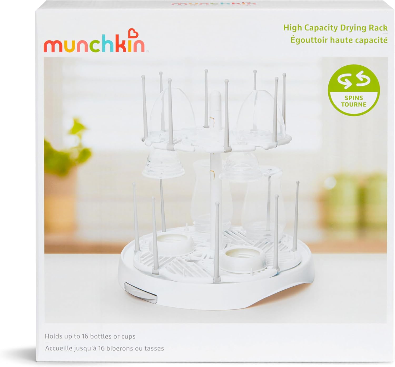 High Capacity Drying Rack for Baby Bottles and Accessories, White