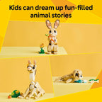 LEGO Creator 3 in 1 Cute Bunny Toy - Building Toy for Girls and Boys, Ages 8+ - Gift for Easter Basket - W/ 3 Build Options, Bunny, Seal, or Llama - 31162