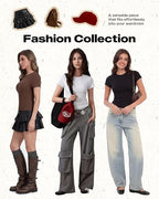 NexiEpoch 5 Pack T Shirts for Women - Crew Neck Short Sleeve Crop Tops Plain Casual Basic Tees Fitted Clothes Cute Y2K Outfit