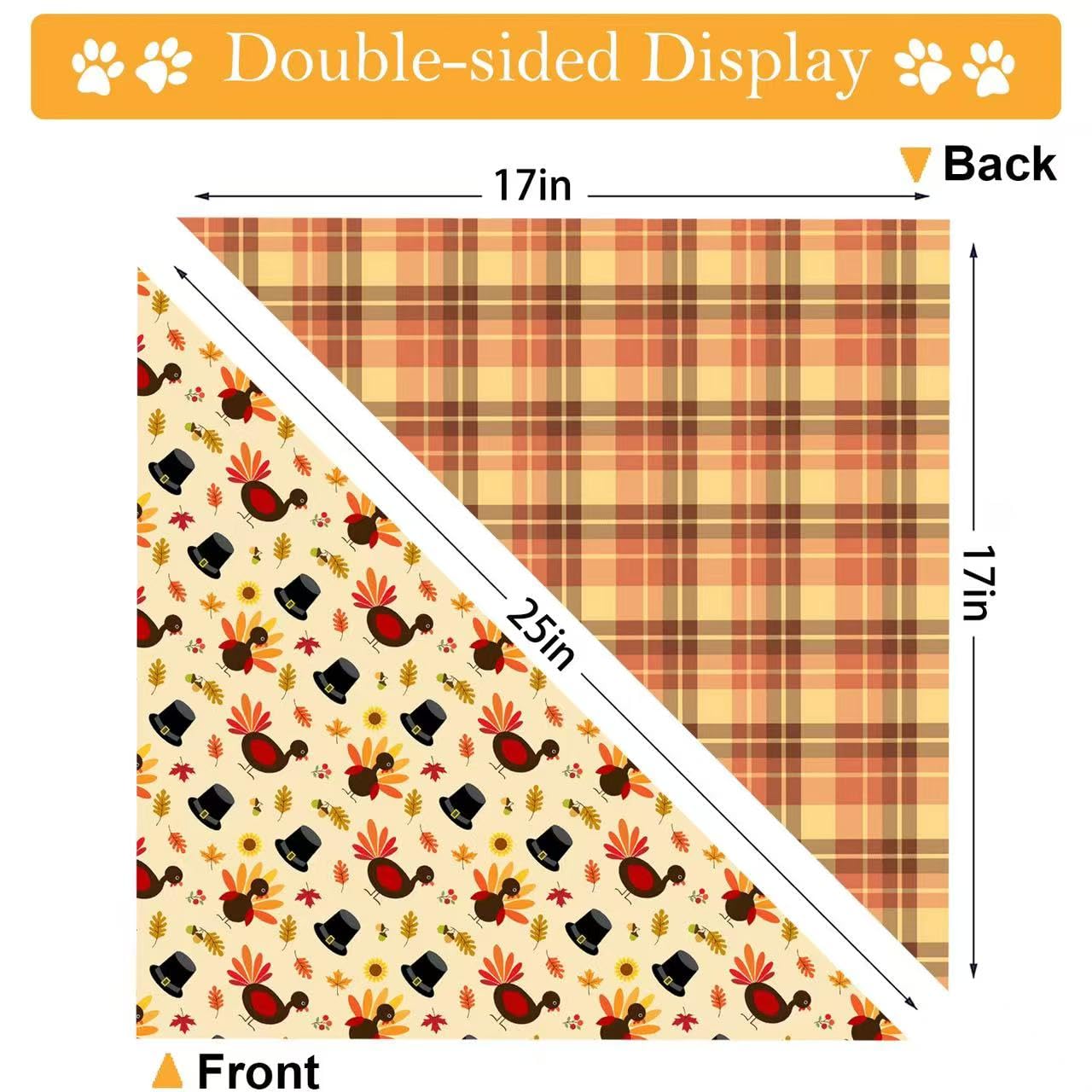 Christmas Dog Bandana Set – 2 Pack Red & Green Plaid Pet Scarf