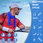 Cooling Towels (47"x12") for Neck and Face, Ice Towel for Hot Weather, Soft Breathable Chilly Gym Towels, Microfiber Towel for Work Out, Yoga, Running, Camping & More Activities