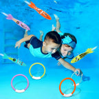 Korlon Tec Underwater Pool Toys for Kids Ages 4-8 8-12, Summer Training Swim Pool Diving Toys Set for Fun Water Games