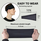 Pilamor Sports Headbands for Men (5 Pack),Moisture Wicking Workout Headband, Sweatband Headbands for Running,Cycling,Football,Yoga,Hairband for Women and Men
