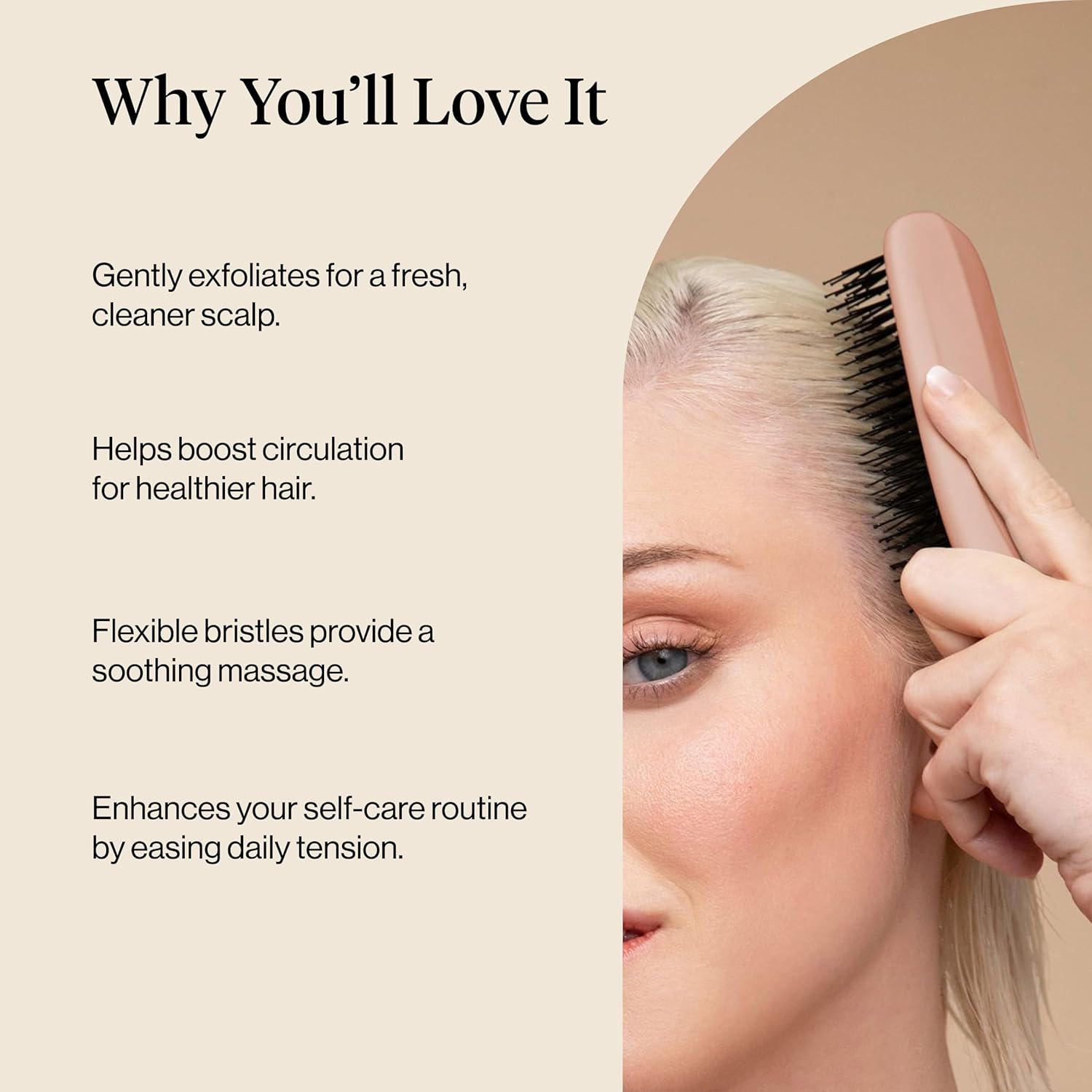 Scalp Renewal Brush - Exfoliating & Scalp Massager for Hair Growth, Gentle Head Massage Brush to Remove Buildup, Boost Circulation & Relaxing Head Scrubber for Washing Hair