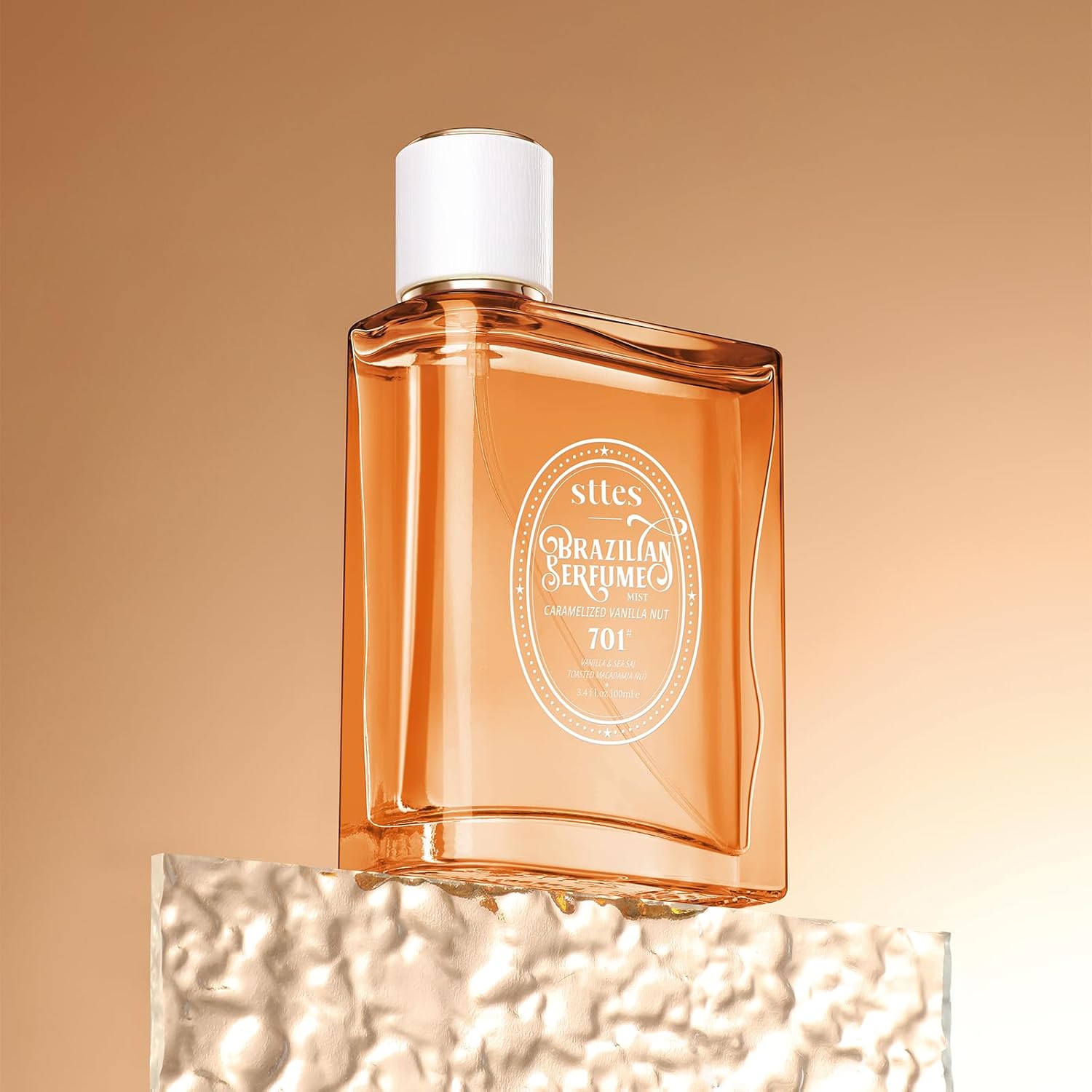 Perfume 701# (Caramel Vanilla Macadamia Nut) - Eau de Perfume 100ml (3.4fl oz) Amber Gourmet Tune (Caramel Vanilla + Roasted Macadamia Nuts)