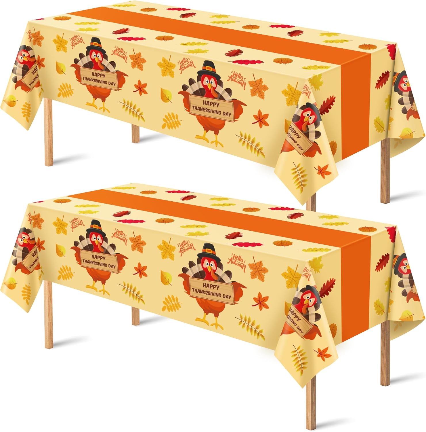 Summer Party Decorations - Summer Decorations for Home - 2 Pack Disposable Plastic Tablecloth | Floral Tablecloth for Mothers Day Wildflower Butterfly Birthday Garden Party Decorations