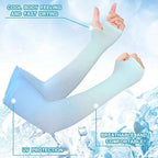 JenPen 6 Pairs UV Sun Protection Arm Sleeves to Cover Arms for Women Compression Sleeves for Men